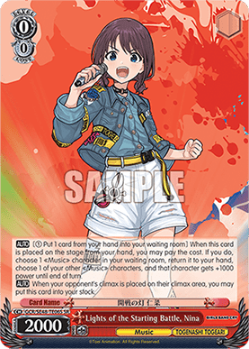 Lights of the Starting Battle, Nina (V.3 - Super Rare)