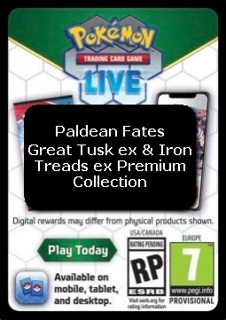 Live Code Card (Great Tusk ex & Iron Treads ex Premium Collection) (PAF) (PAF)
