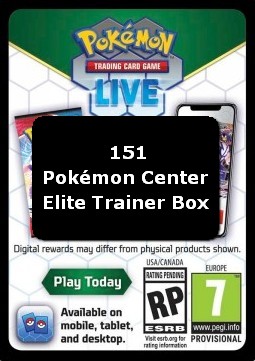 Live Code Card (Pokémon Center Elite Trainer Box) (MEW)