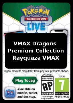 Live Code Card (VMAX Dragons Premium Collection - Rayquaza) (PKMSSH)