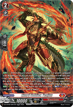 Lizard Soldier, Yenjun [D-Format] (V.3 - Silver Rare)