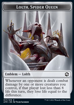 Lolth, Spider Queen Emblem // Spider Token (B 2/1)