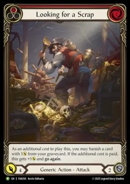 Looking for a Scrap (Red) (Extended Art Rainbow Foil)