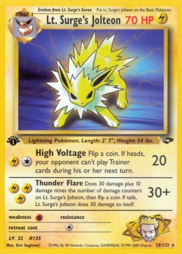 Lt. Surge's Jolteon  (GC 28)