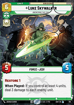 Luke Skywalker, Answering the Call (V.2)