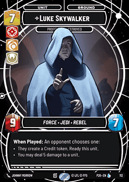 Luke Skywalker, Profit or Be Destroyed (V.1)