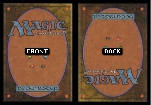 MTG Back/MTG Reversed Back Square Corner Filler Card