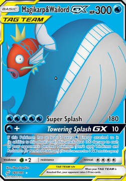 Magikarp & Wailord GX  (TEU 160)
