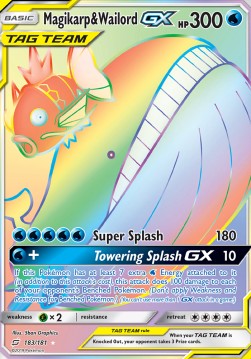 Magikarp & Wailord GX  (TEU 183)