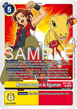 Marcus Damon & Agumon (AD1-021) (V.1)