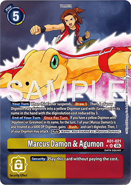 Marcus Damon & Agumon (AD1-021) (V.2)