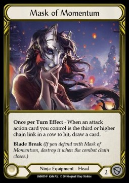 Mask of Momentum (Cold Foil Golden)
