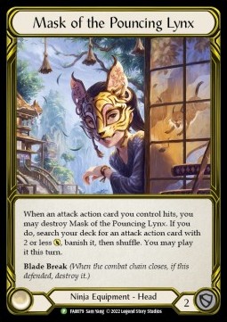 Mask of the Pouncing Lynx (Cold Foil Golden)
