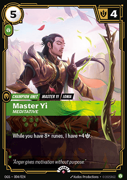 Master Yi, Meditative