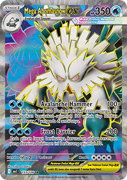 Mega Abomasnow ex  (MA1 153)