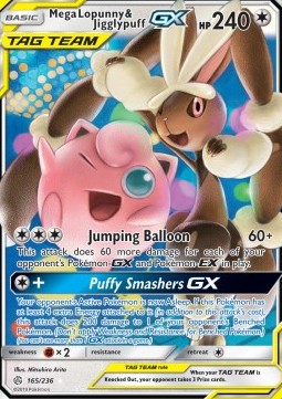 Mega Lopunny & Jigglypuff GX  (CEC 165)