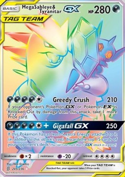 Mega Sableye & Tyranitar GX  (UNM 245)