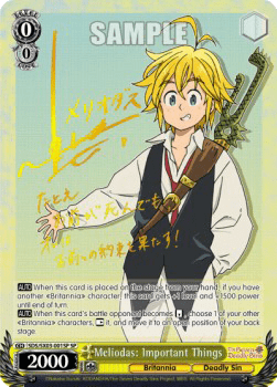 Meliodas: Important Things (V.2 - Special Rare)