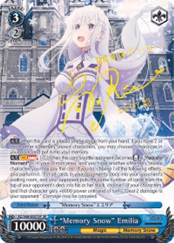"Memory Snow" Emilia (V.2 - Special Rare)