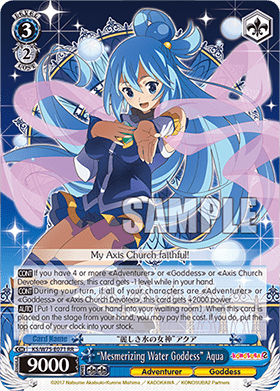 "Mesmerizing Water Goddess" Aqua (V.1 - Double Rare)