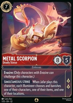 Metal Scorpion - Deadly Statue