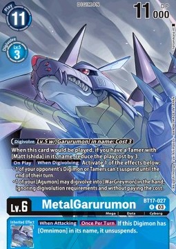 MetalGarurumon (BT17-027)