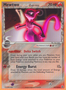 Mewtwo δ Delta Species  (DS 12)