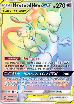 Mewtwo & Mew GX  (UNM 242)