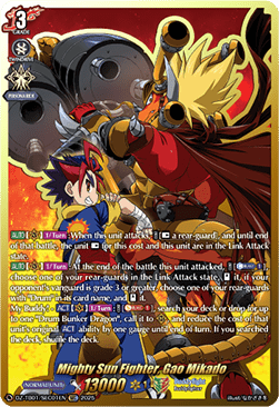 Mighty Sun Fighter, Gao Mikado [D-Format] (V.3 - Secret Rare)