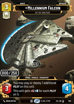 Millennium Falcon, Get Out And Push (V.5)