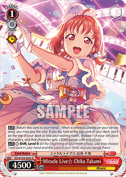 Miracle Live Chika Takami (V.2 - Overframe Rare)