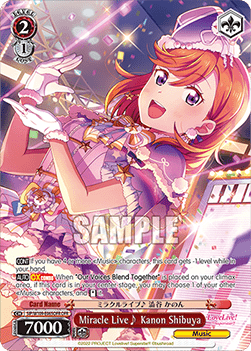 Miracle Live Kanon Shibuya (V.2 - Overframe Rare)