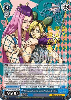 Miraculous Meeting, Narciso Anastasia & Jolyne (V.2 - Feature Rare)