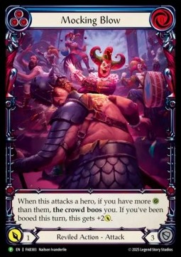 Mocking Blow (Blue) (Extended Art Rainbow Foil)