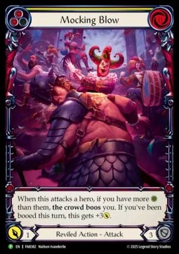 Mocking Blow (Yellow) (Extended Art Rainbow Foil)