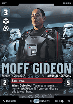 Moff Gideon, Remnant Commander (V.3)