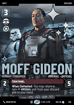Moff Gideon, Remnant Commander (V.4)