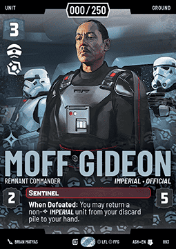 Moff Gideon, Remnant Commander (V.5)