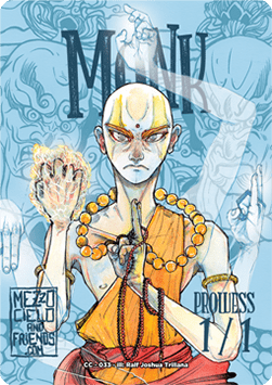 Monk Token (White 1/1 Prowess) (V.1)