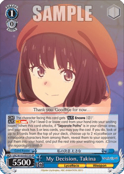 My Decision, Takina (V.2 - Super Rare)