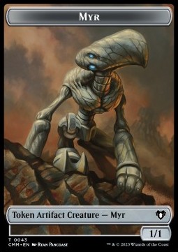 Myr Token (A 1/1) // Soldier Token (W 1/1)