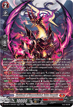 Mythisch of Unparalleled, Zalva Dragnia [D-Format] (V.4 - Silver Rare)