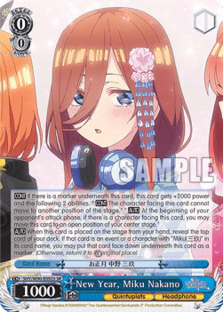 New Year, Miku Nakano (V.2 - Super Rare)