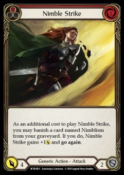 Nimble Strike (Red) (Rainbow Foil)