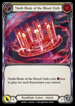 Ninth Blade of the Blood Oath (Rainbow Foil)
