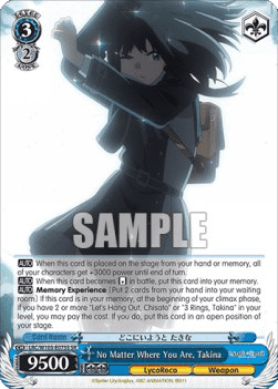 No Matter Where You Are, Takina (V.2 - Super Rare)
