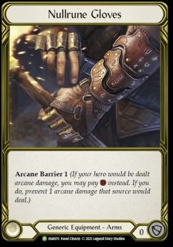 Nullrune Gloves (Cold Foil Golden)