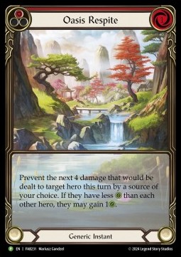 Oasis Respite (Red) (Extended Art Rainbow Foil)