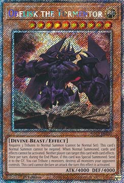 Obelisk the Tormentor (V.1 - Platinum Secret Rare)