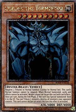 Obelisk the Tormentor (V.2 - Quarter Century Secret Rare)